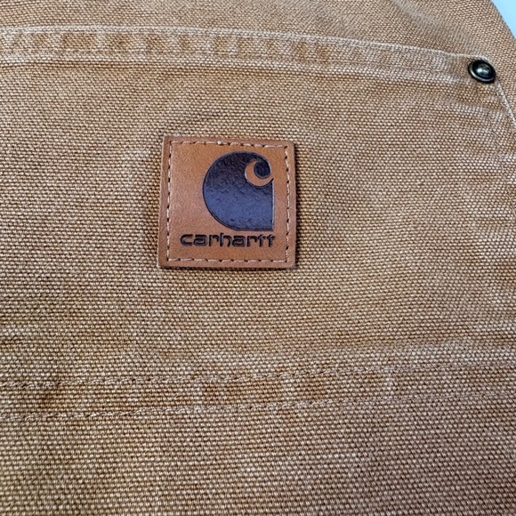 Carhartt B136 BRN Original Dungaree Fit Mens Brown Double Knee Pants 40x32 - Picture 4 of 6